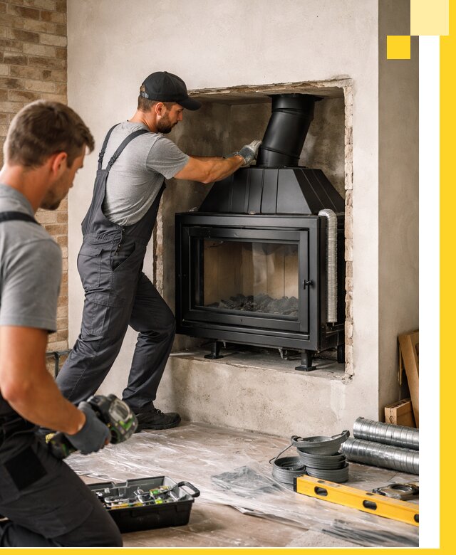 Установка каминных топок в Севастополе: монтаж, подключение