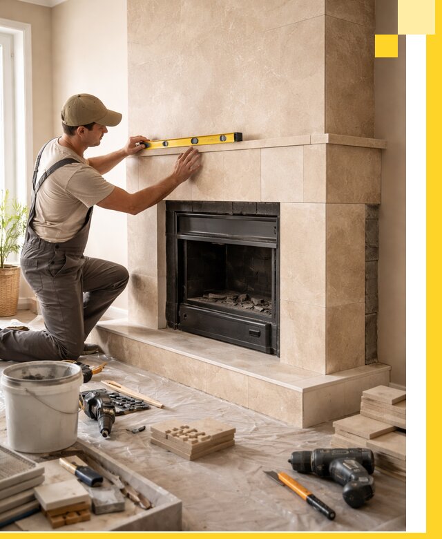 Установка и монтаж каминов в частном доме под ключ в Севастополе