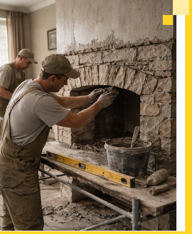 Изготовление каминов под ключ в Севастополе, монтаж и отделка