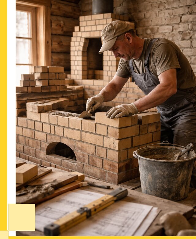 Кладка печей из кирпича в Севастополе цены от 30963 р. - ЭриданСев