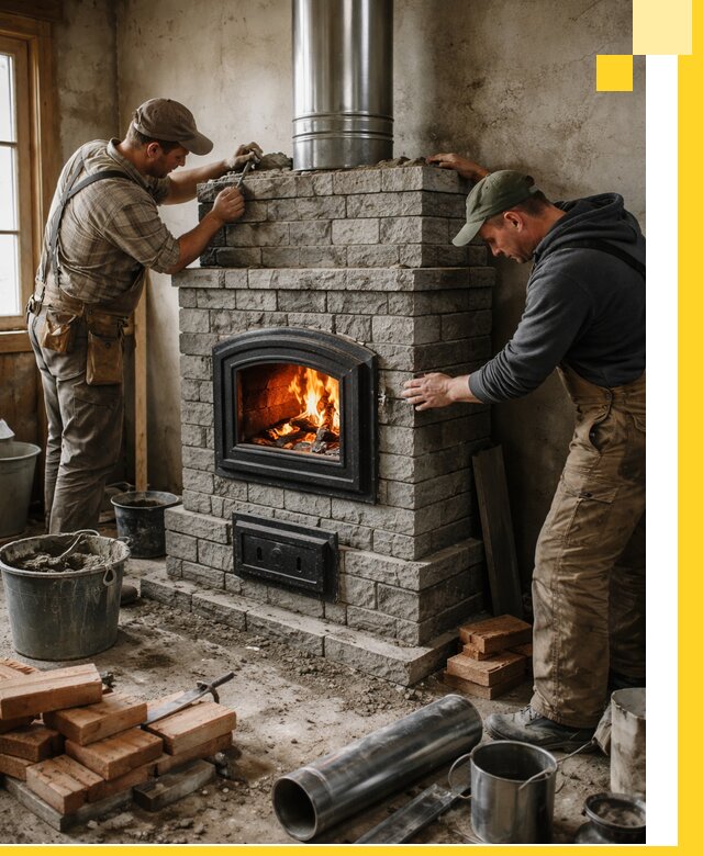 Производство, поставка и монтаж дровяных печей в Севастополе