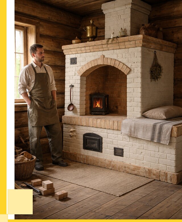 Русские печи с лежанкой под ключ в Севастополе от 154815 р. ЭриданСев