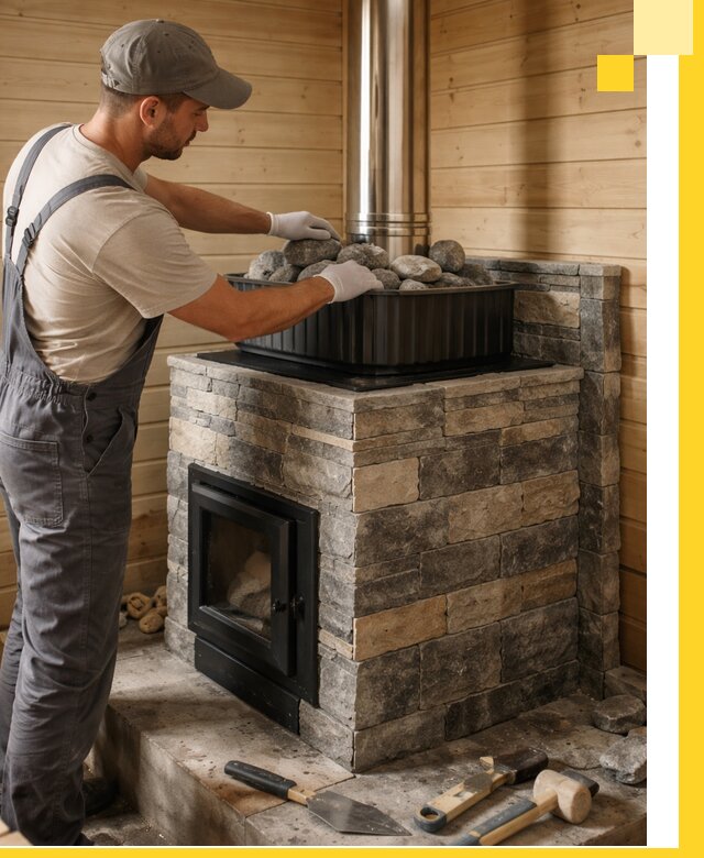 Печи для парной в Севастополе, производство, монтаж и обслуживание