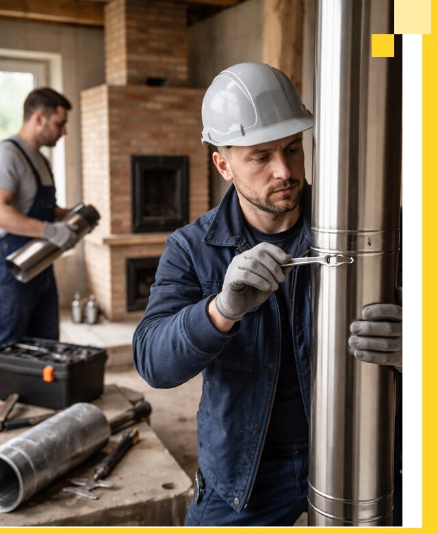 Профессиональный монтаж дымоходов для печей в Севастополе