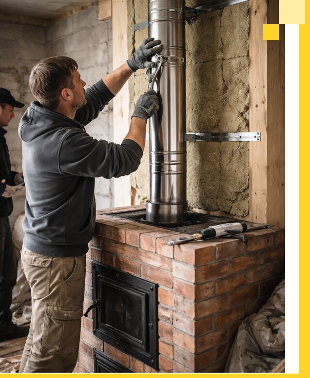 Изготовление и монтаж печей и дымоходов под ключ в Севастополе