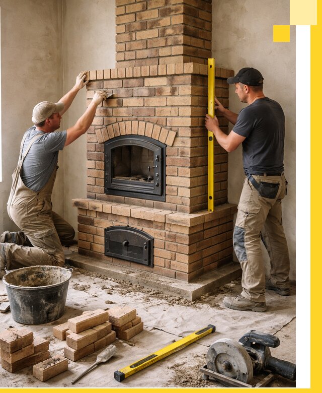 Продажа и установка печей и каминов для дома под ключ в Севастополе