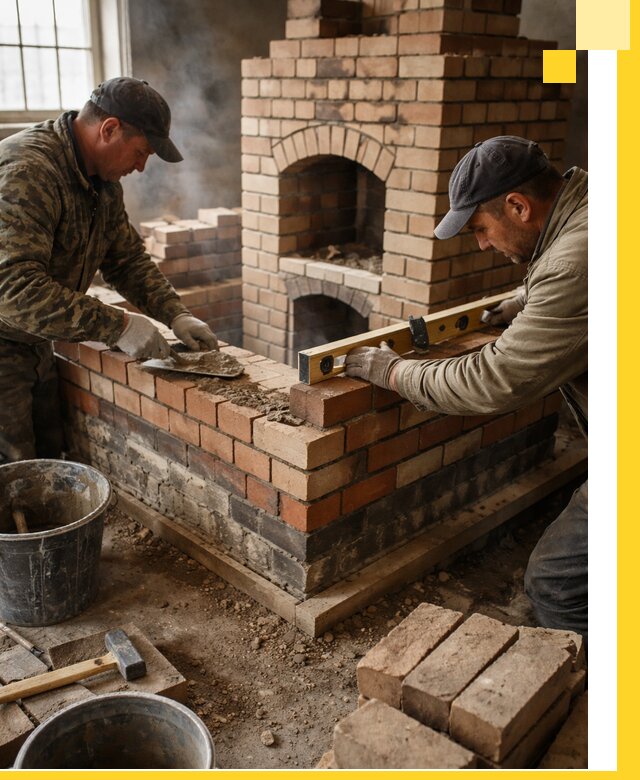 Изготовление и монтаж печей и каминов из кирпича в Севастополе