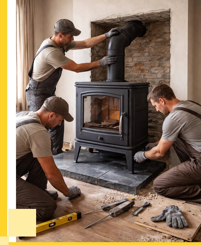 Монтаж печи камина в частном доме в Севастополе от 25803 р. | ЭриданСев