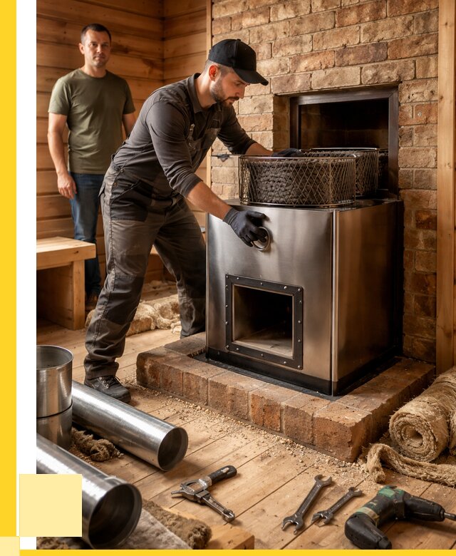 Монтаж банных печей под ключ в Севастополе от 18578 р., ЭриданСев