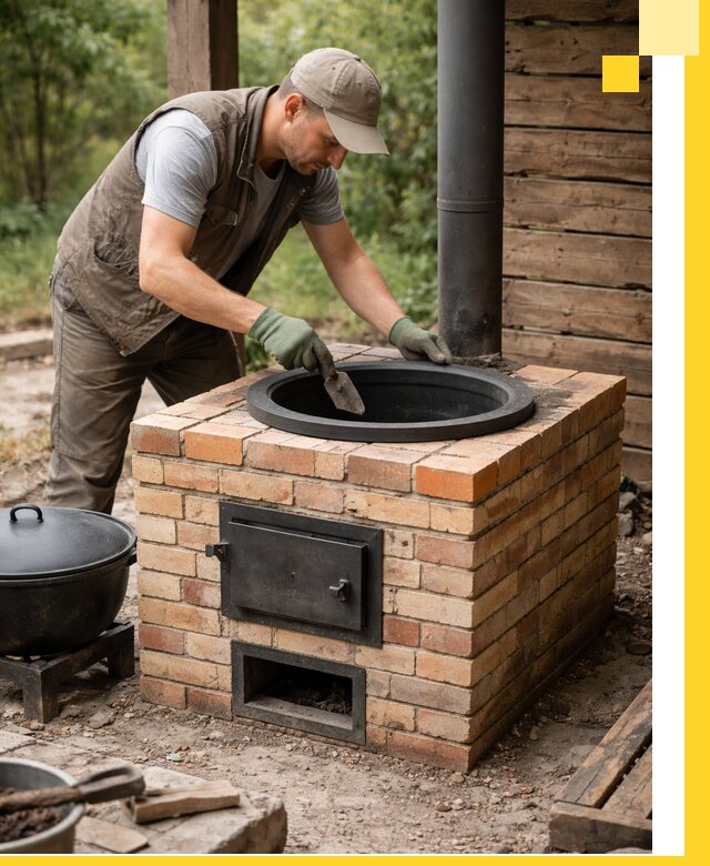 Изготовление и установка печей для казана в Севастополе под ключ