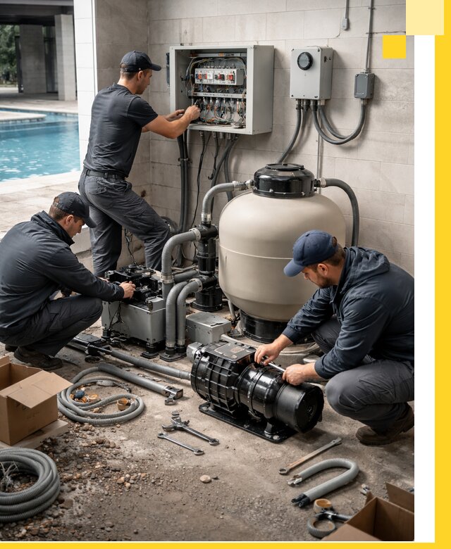 Профессиональный монтаж оборудования для бассейнов в Севастополе