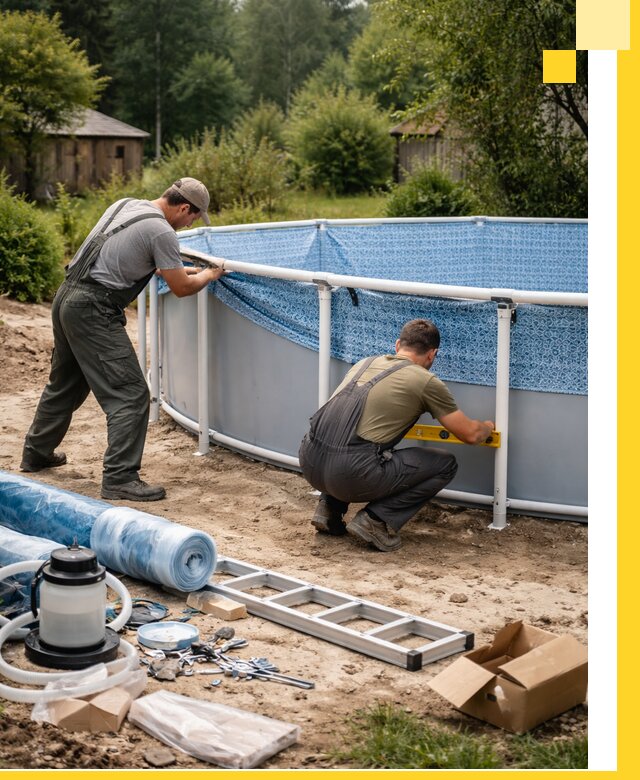 Установка и монтаж каркасных бассейнов в Севастополе под ключ