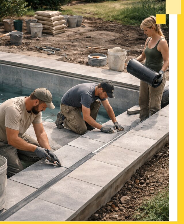 Строительство и монтаж уличных бассейнов под ключ в Севастополе