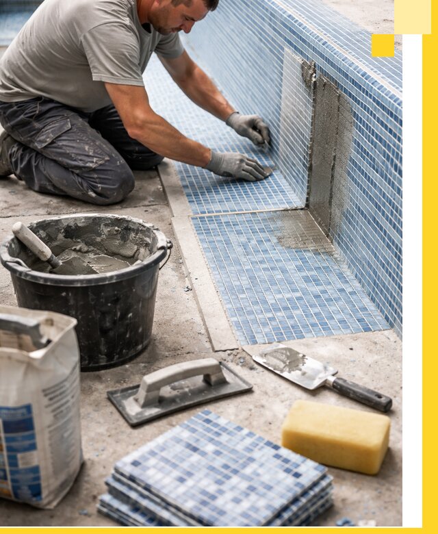 Укладка и ремонт мозаики для бассейнов под ключ в Севастополе