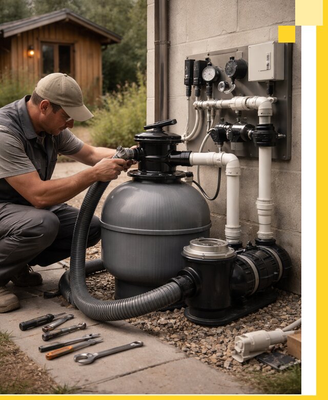 Продажа и монтаж фильтров и насосов для бассейнов в Севастополе