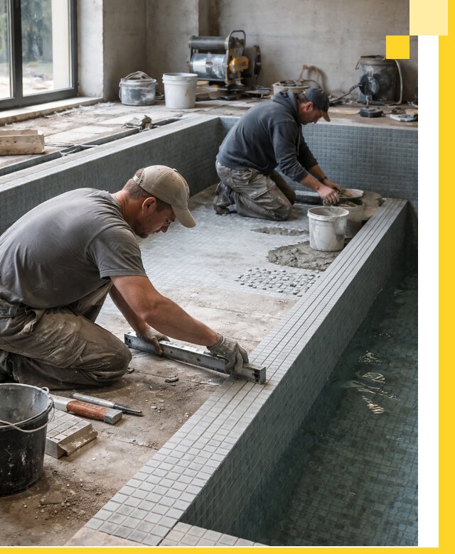 Строительство бассейна в частном доме в Севастополе под ключ