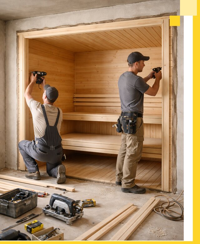 Монтаж саун под ключ в Севастополе — проектирование и установка