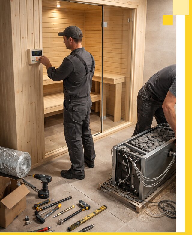 Поставка, установка и монтаж электрических саун в Севастополе