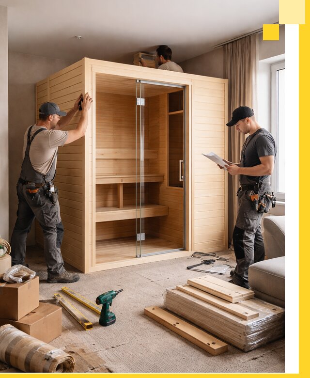 Установка и благоустройство саун в квартире в Севастополе