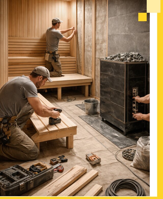 Дизайн и строительство интерьерных саун под ключ в Севастополе