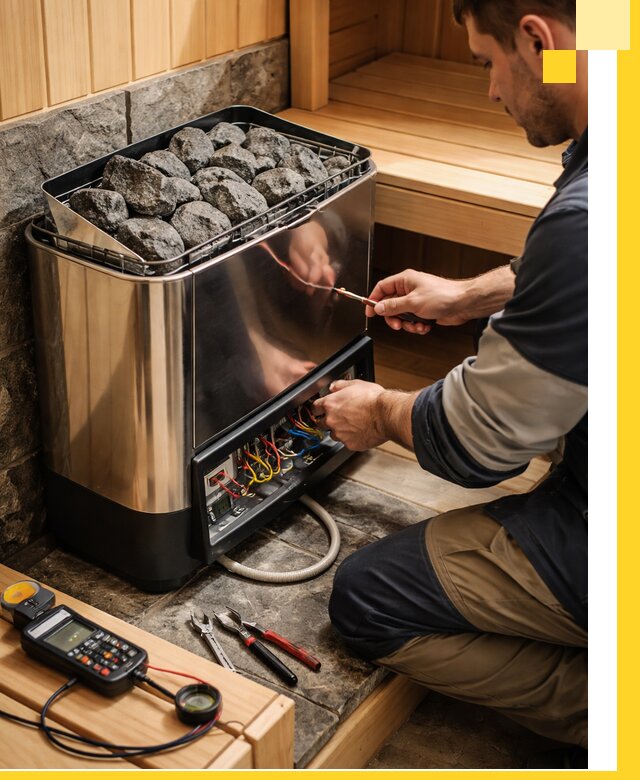 Продажа и установка электрокаменок для саун в Севастополе