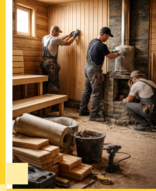 Ремонт бань под ключ в Севастополе от 46445 р. | ЭриданСев