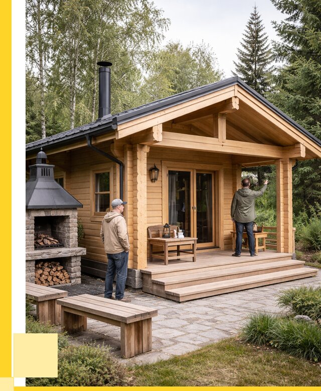 Деревянные бани под ключ в Севастополе от 464445 р. | ЭриданСев