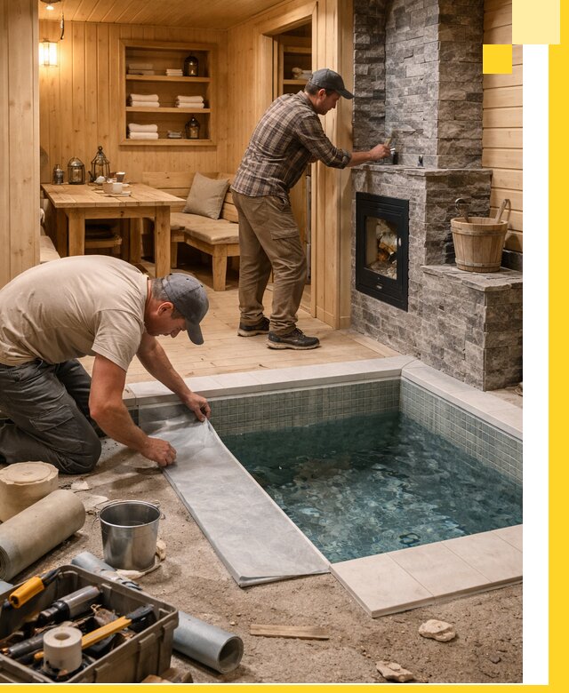 Строительство бань с комнатой отдыха под ключ в Севастополе