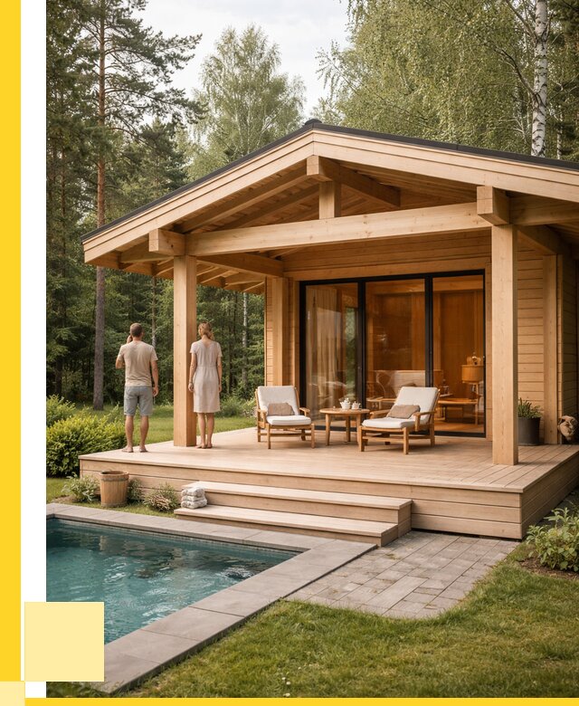 Бани с террасой под ключ в Севастополе от 619260 р. | ЭриданСев