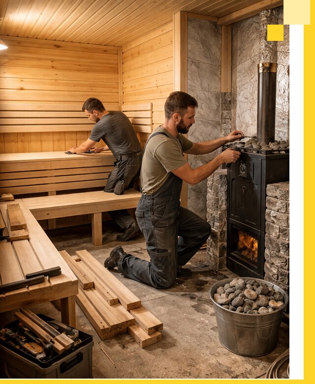 Дизайн и строительство интерьеров бань под ключ в Севастополе