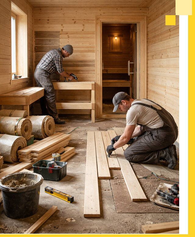 Индивидуальный проект бани с комнатой отдыха под ключ в Севастополе