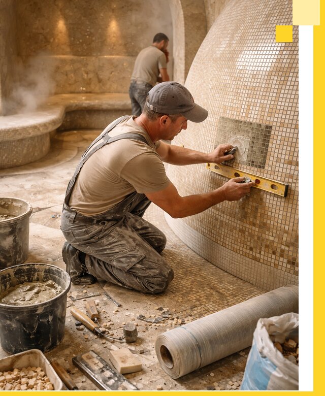 Хамам под ключ в Севастополе: проектирование, строительство, отделка