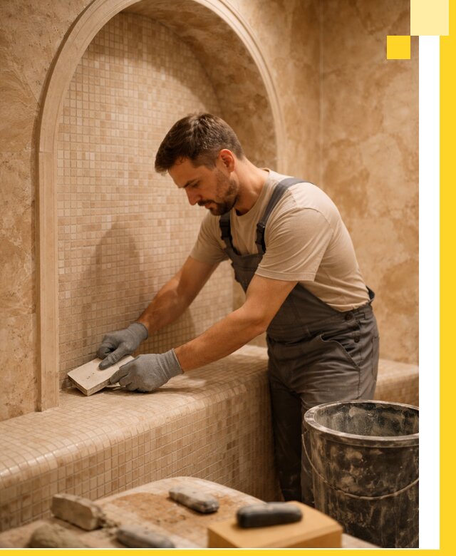 Профессиональная отделка хамамов с мозаикой под ключ в Севастополе