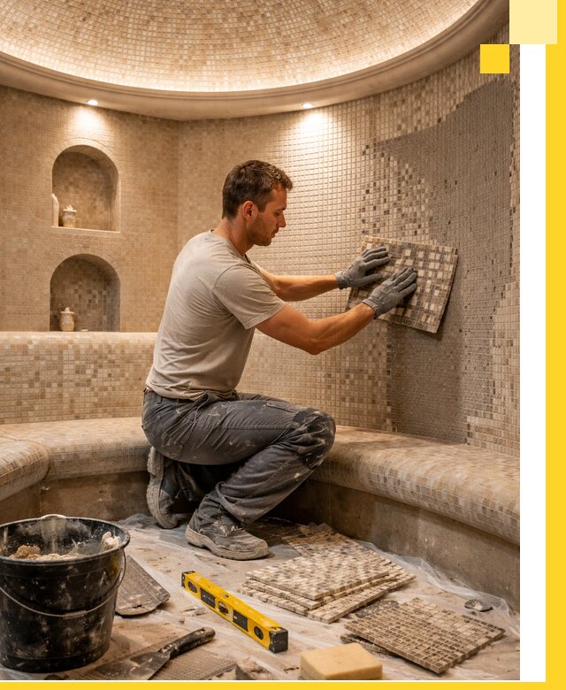 Устройство и монтаж домашнего хамама под ключ в Севастополе