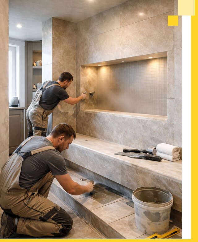 Профессиональное строительство хамама в квартире в Севастополе