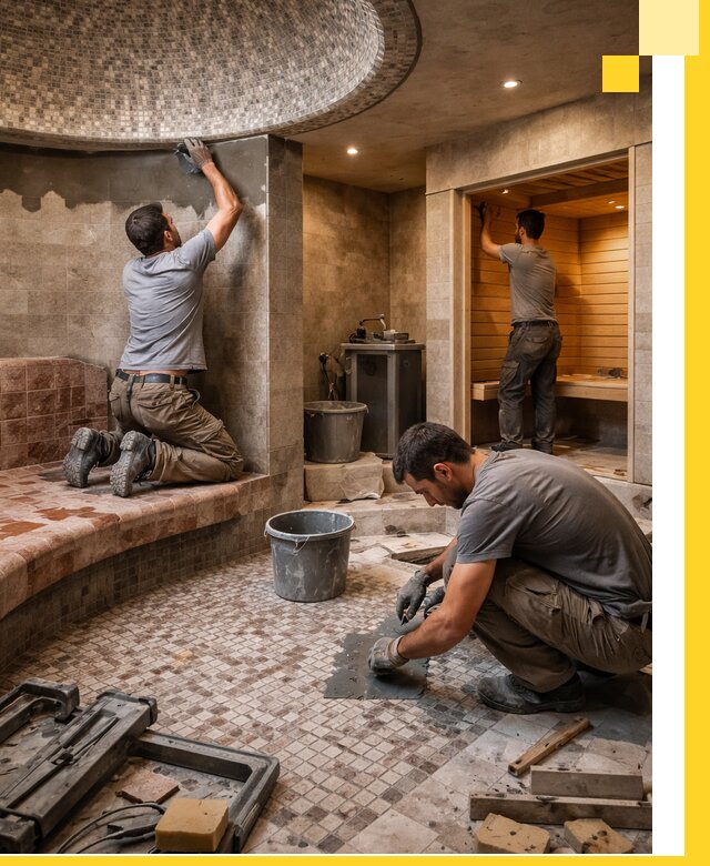 Проект и строительство хамама бани и сауны под ключ в Севастополе