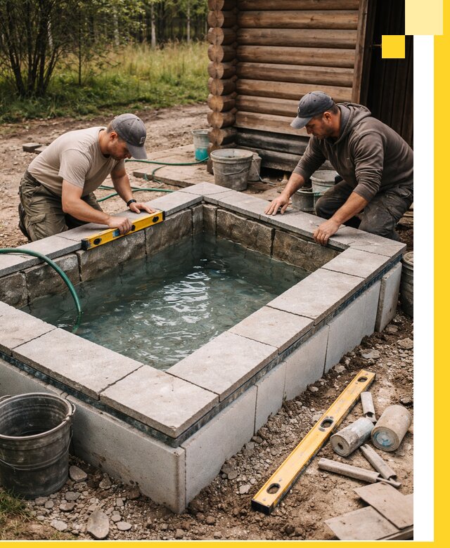 Изготовление и установка холодных купелей под ключ в Севастополе